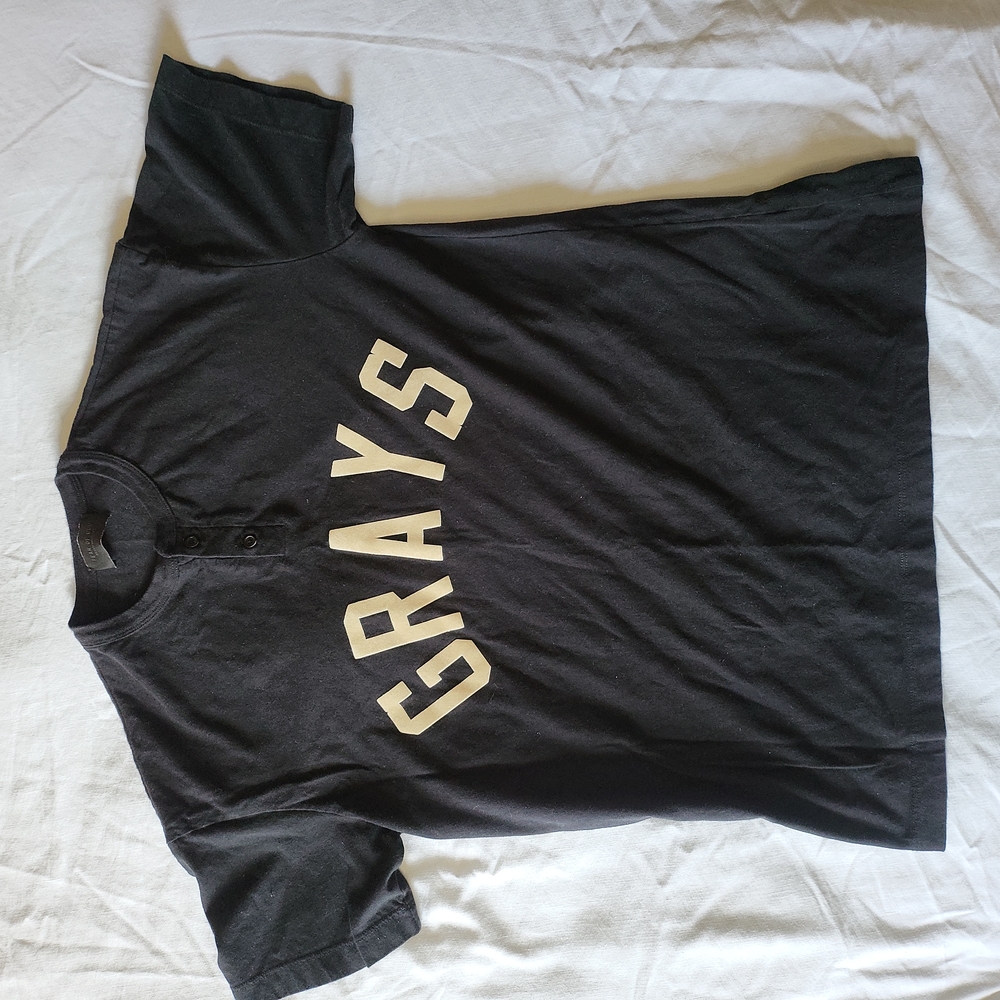 Fear Of God Grays Henley Shirt Size Small black